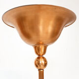 Art deco copper floor lamp