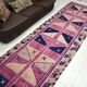 Pink & Dark Blue Anatolian Runner sku 2269.