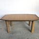 Vintage burl wood dining table, 1980s