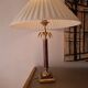 80's tortoiseshell palm tree lamp