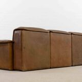Modular De Sede Sofa DS-12 in cognac leather, 70s