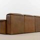Canapé modulable De Sede DS-12 en cuir cognac, années 70