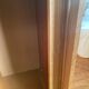 Large vintage Scandinavian wardrobe with two sliding doors.