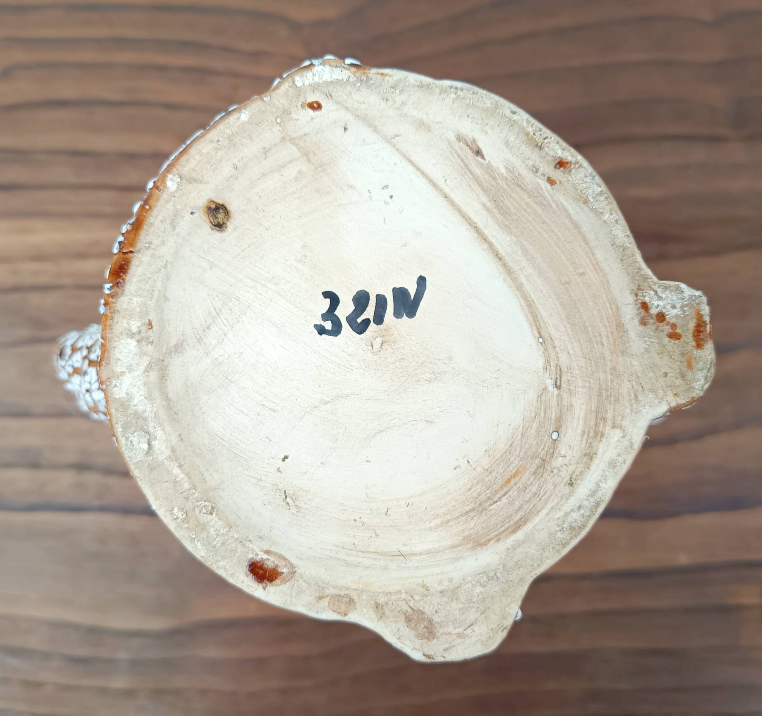 Vintage glazed ceramic vase - Fat Lava