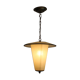 Striped glass pendant lamp, Holland 1950s