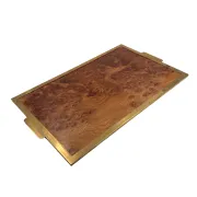 Mid-century Vienna straw picture frame, Italy 1970s