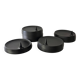 Philippe Starck for IPI - set of 20 plates - design - black