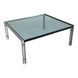 Table basse en verre M1 par Hank Kwint pour Metaform, années 1980