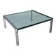 M1 glass coffee table by Hank Kwint for Metaform, 1980s