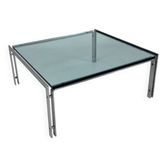 M1 glass coffee table by Hank Kwint for Metaform, 1980s