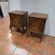 Pair of oak bedside tables