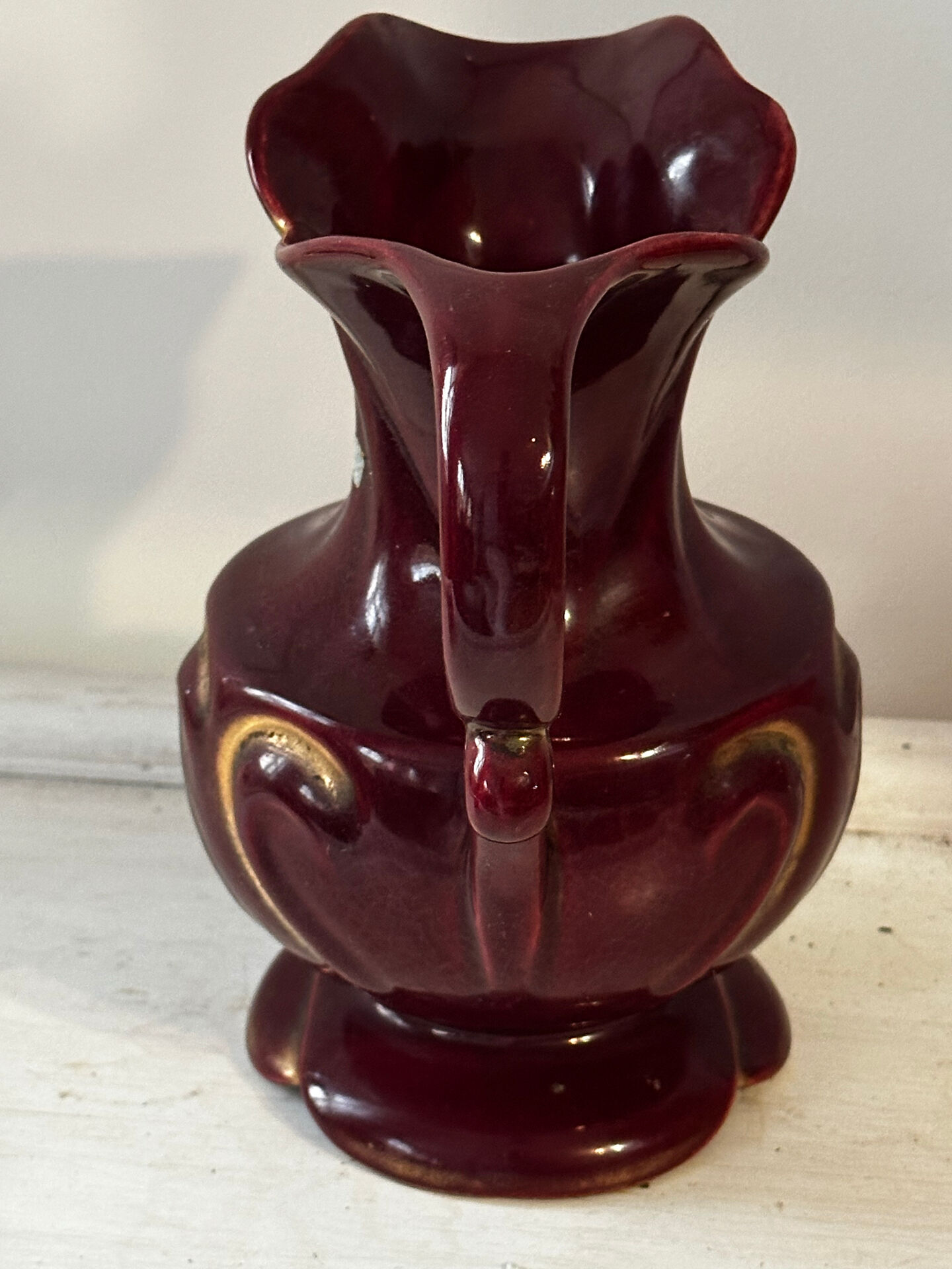 Pichet Mid-Century ceramic no 14/20 Germany - Ruby red enhanced O