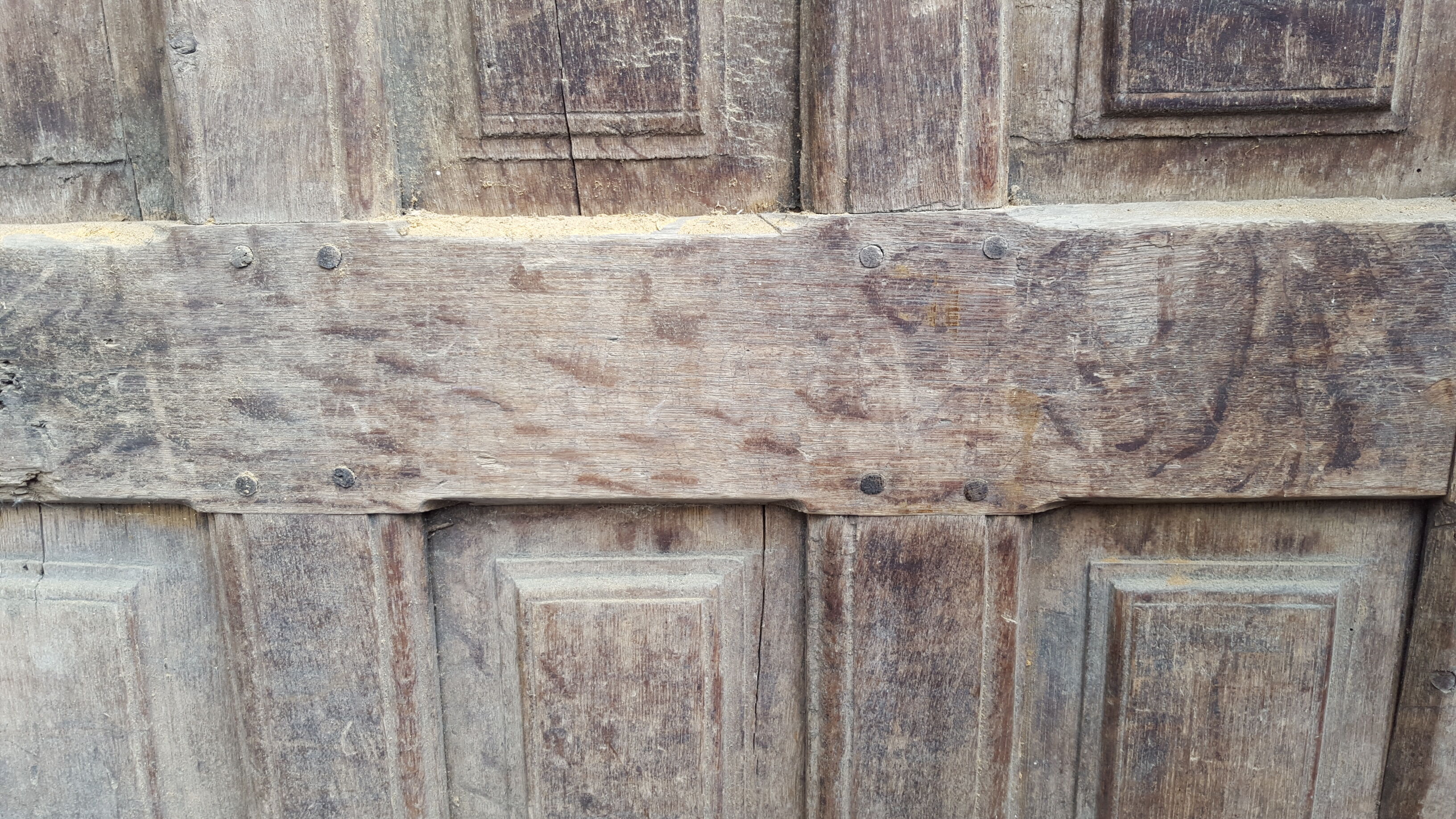 Antique door XVIII mouldings