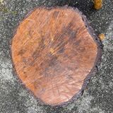 pair of rustic tripod farm stools 1950 brutalist wooden vintage French stool