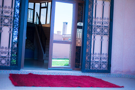 Carpet beni ouarain mrirt red 200 x 170 cm