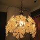 Suspension, lustre vintage , 18 fleurs