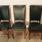 Set of 6 Art deco chairs in mahogany