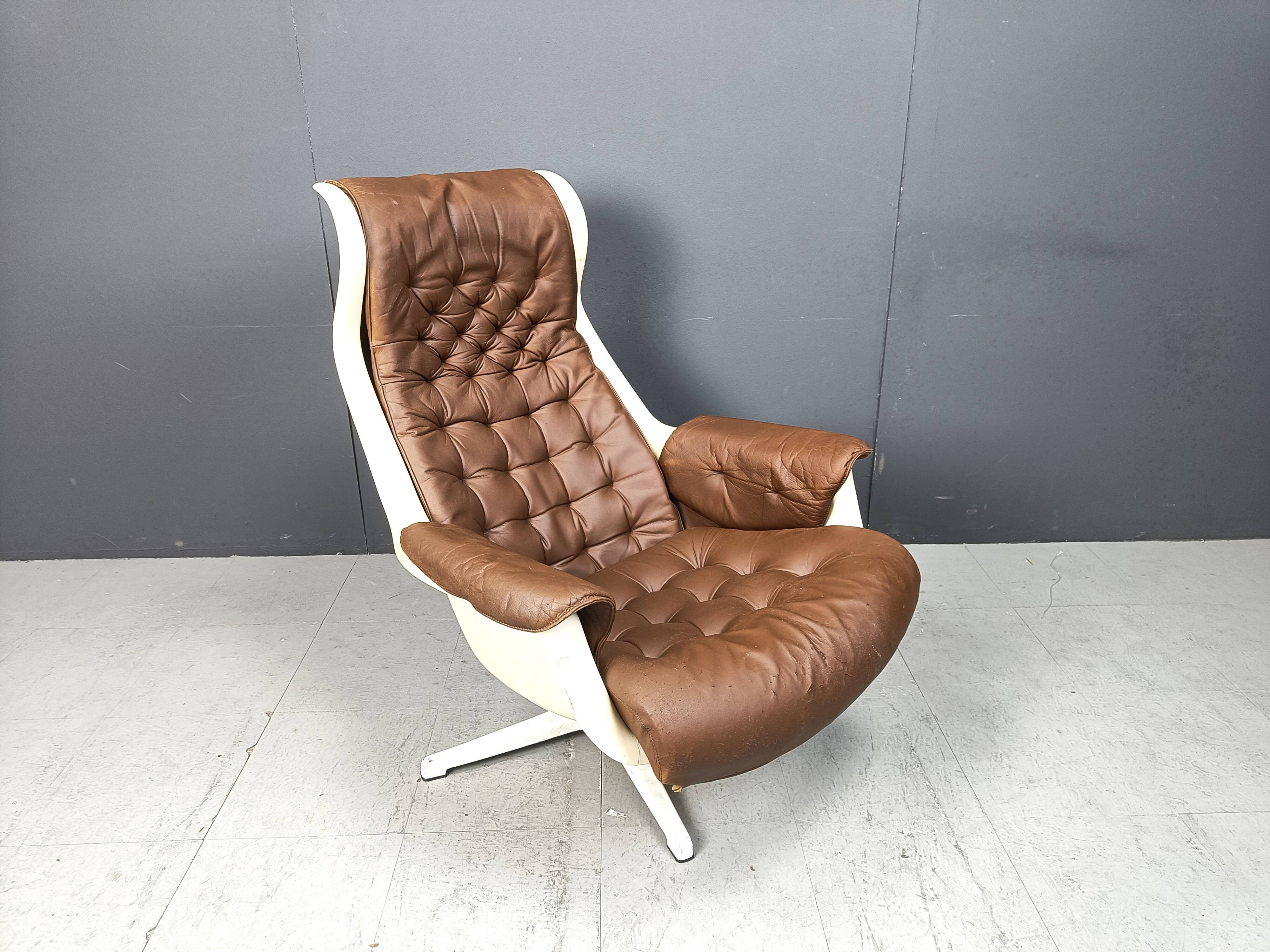 Mid-Century Space Age Galaxy Armchair by Alf Svensson for Dux, 1968