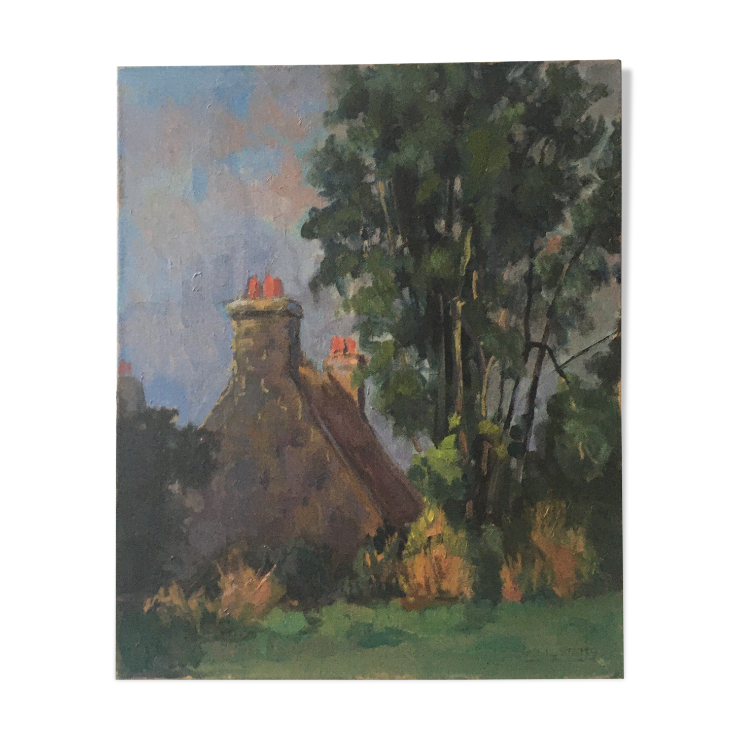 Oil on canvas landscape