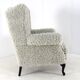 Armchair chair hairy Doodle retro fully restored - new upholstery