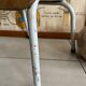 Old wooden and metal children's school chair