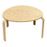 Scandinavian coffee table curved wood ikea svalsta 73cm