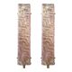 Pair of Luxury Gold Wall Sconces with Ametista “Graniglia” Murano Glass
