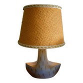 Vintage handcrafted stoneware lamp