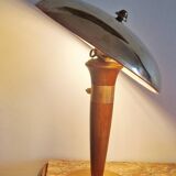 Art Deco style articulated lamp - Wood and brass - 1930s period