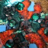 Art email Limoges cup empty-pocket signed 1950/60s