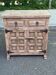 Renovated Spanish chest of drawers in solid walnut from the 1950s.
