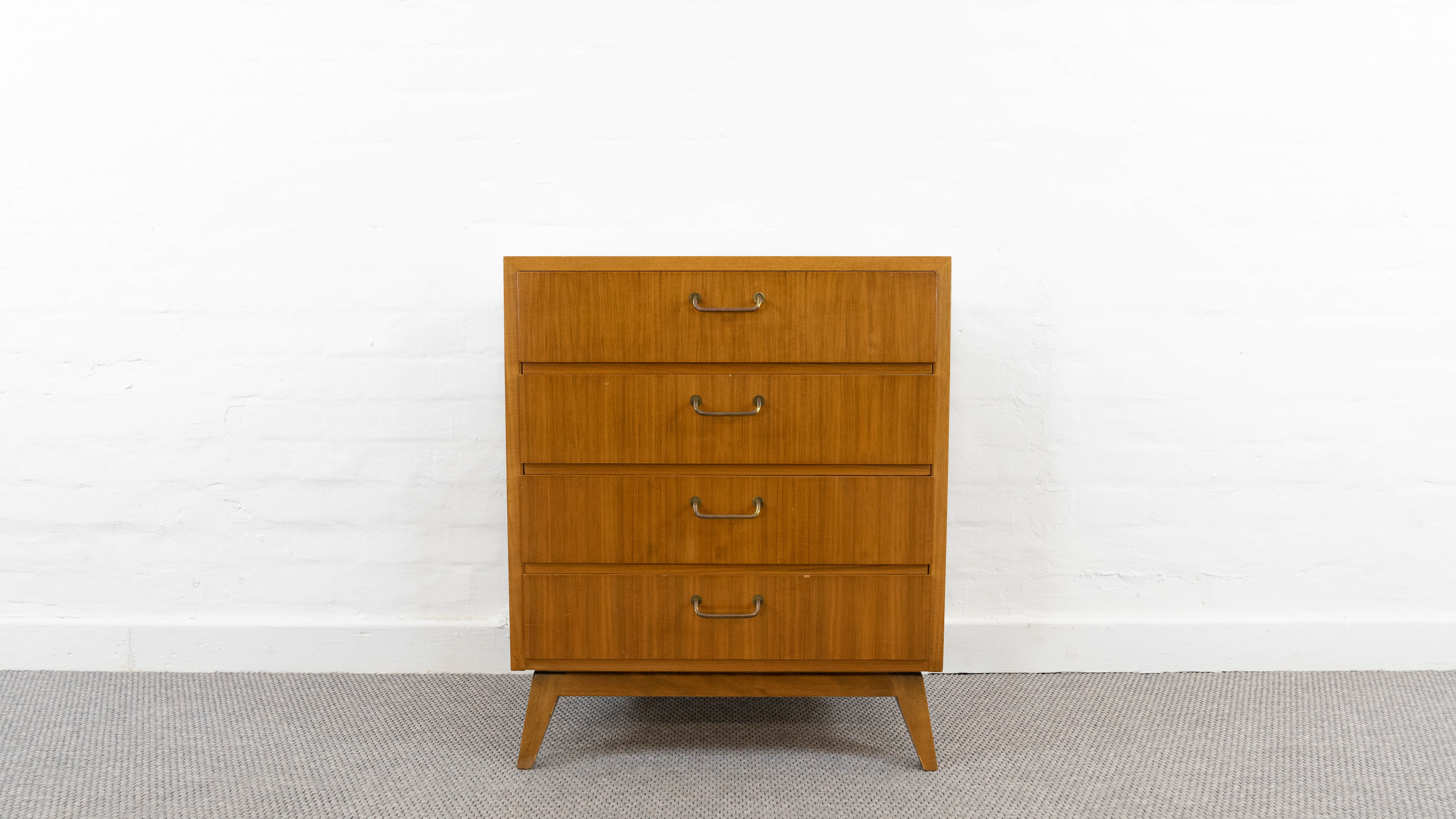 Vintage mid century bar cabinet by ernst behr, germany 1950s