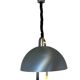 brushed metal chandelier up and down 1970