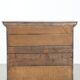 Early 18th century antique English oak chest of drawers with 5 drawers