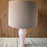 Vintage 1960 lamp in pink alabaster