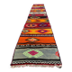 Ancien chemin de Kilim étroit turc 250x44 cm shabby chic, kelim vintage