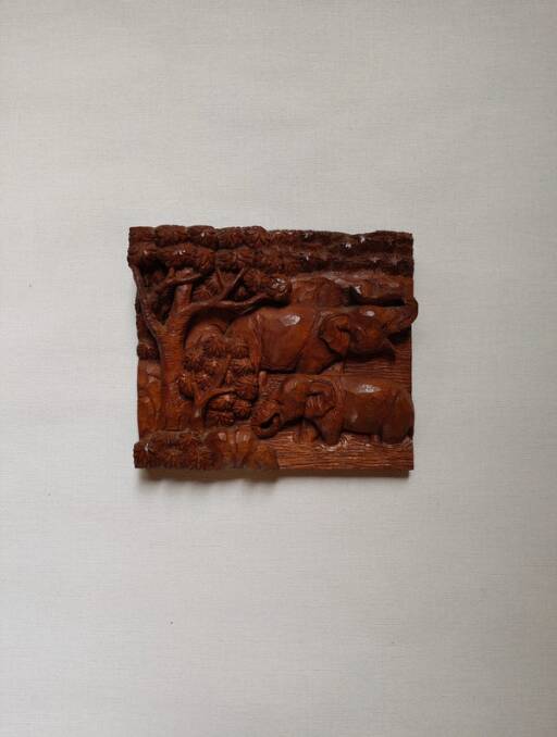 Wooden wall sculpture African art handcrafted ethnic tribal decoration