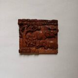Wooden wall sculpture African art handcrafted ethnic tribal decoration