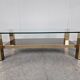 Vintage golden coffee table, 1970