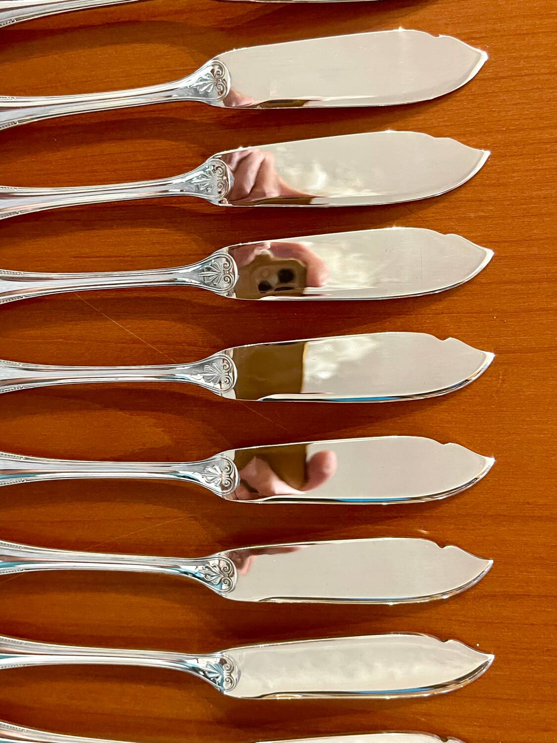 Christofle Malmaison, 12 fish cutlery sets, 24 pieces, new condition