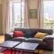 Roche Bobois 220 cm 3-seater leather sofa in very good condition, anthracite grey