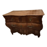 18th-century antique commode in pear wood. Very good condition. Original legs.