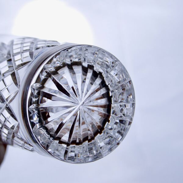 6 grands verres en cristal de Montbronn soufflés bouche collection ''Blois