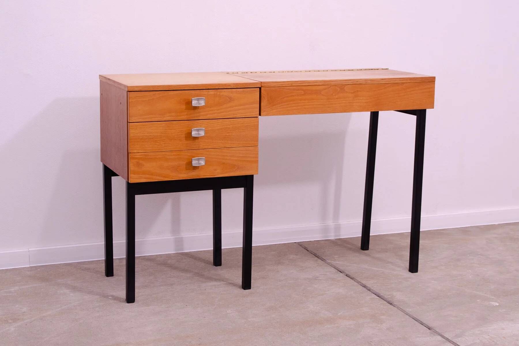 Ladies' dressing table by UP Závody, mid-century vanity table with storage