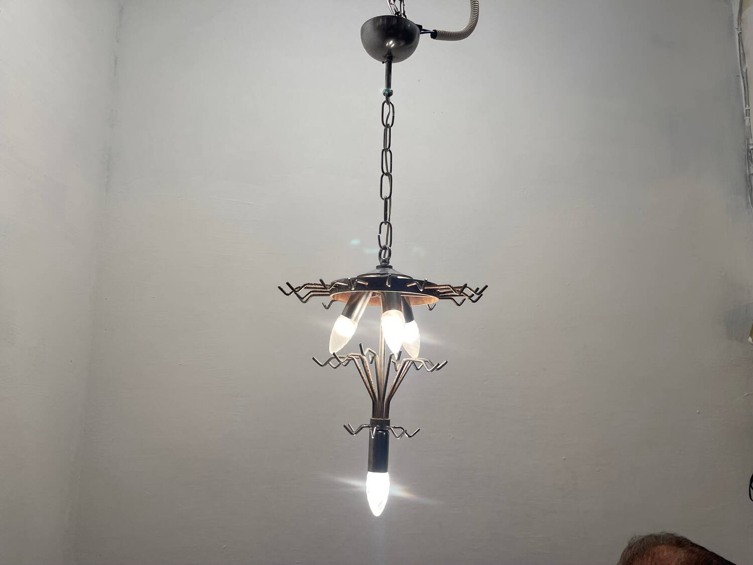 Murano Glass Tube Chandelier 1970’s