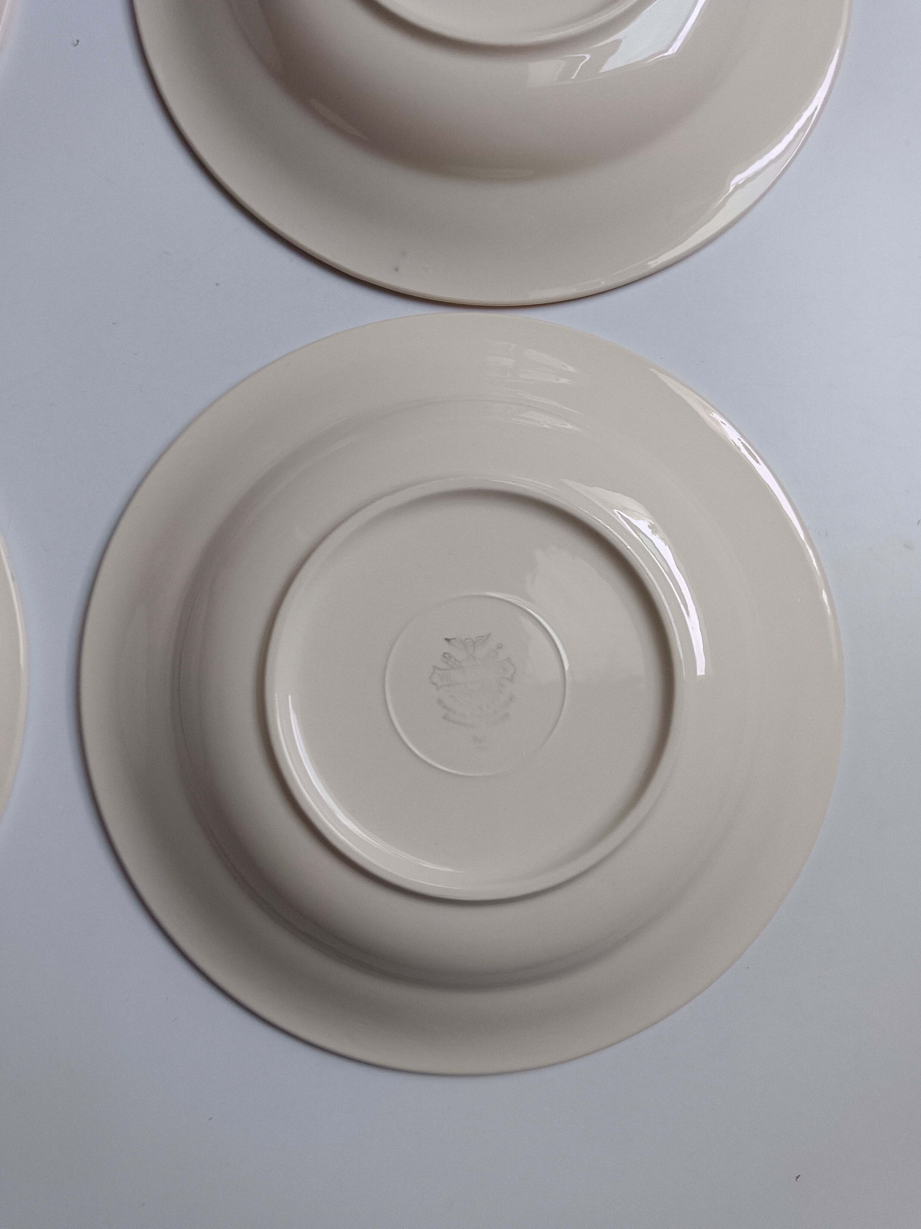 6 Assiettes Villeroy et Bloch beiges et dorées