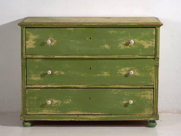 Antique green chest of drawers (c.1920)