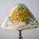 Lampshade, vintage toile de Jouy fabric, botanical