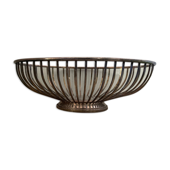 Silver metal basket
