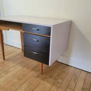 Bureau pieds compas vers1970